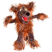 Living Puppets 20-Inch Plush Big Brown Dog Hand Puppet, Soft and Durable, Great for Storytime