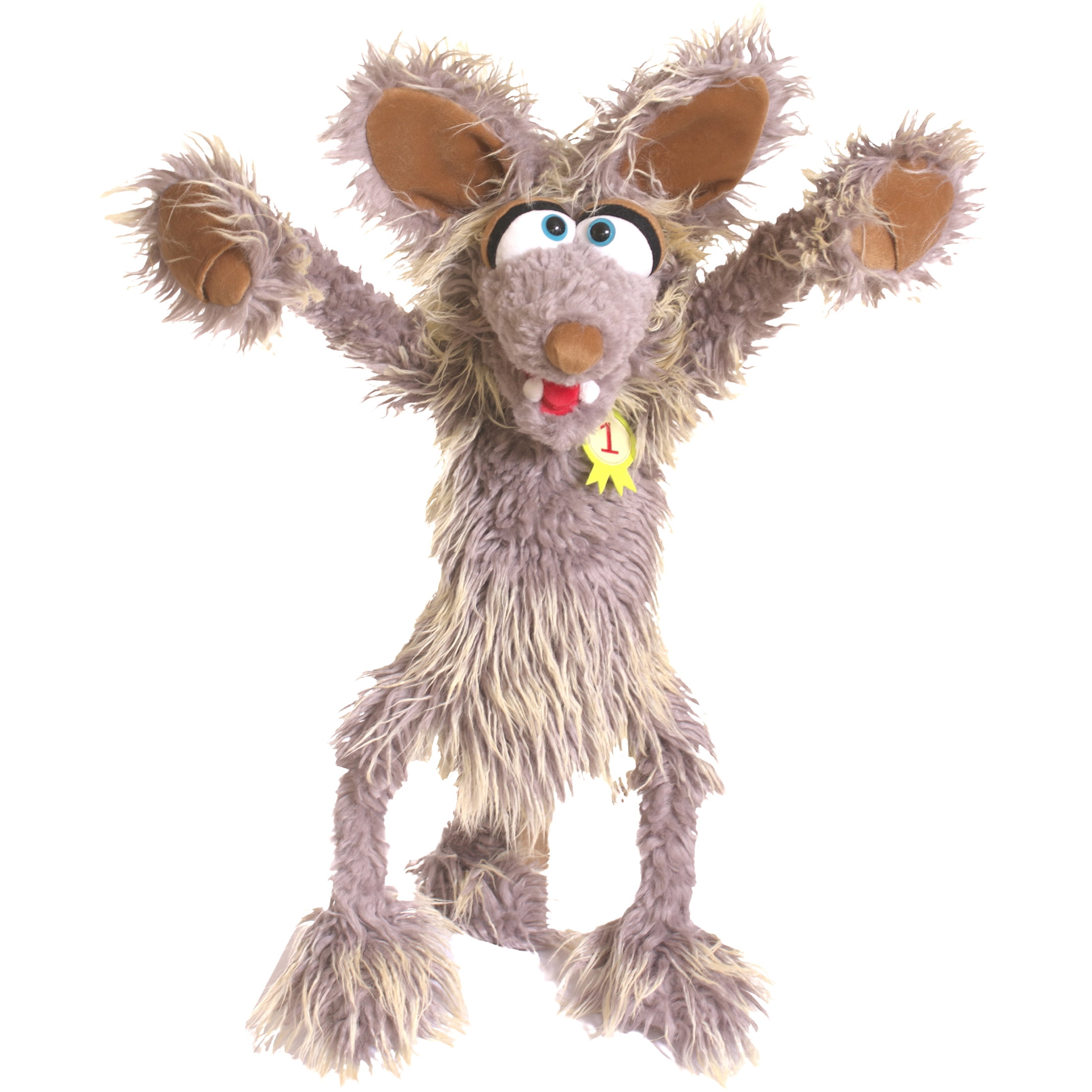Artie the Coyote Large Beige Plush Hand Puppet