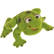Living Puppets Dennis The Green Frog - 10 Plush Hand Puppet, Handmade, Moving Mouth, Soft Animal Companion Character, Play & Develop Toy, Kids 3+