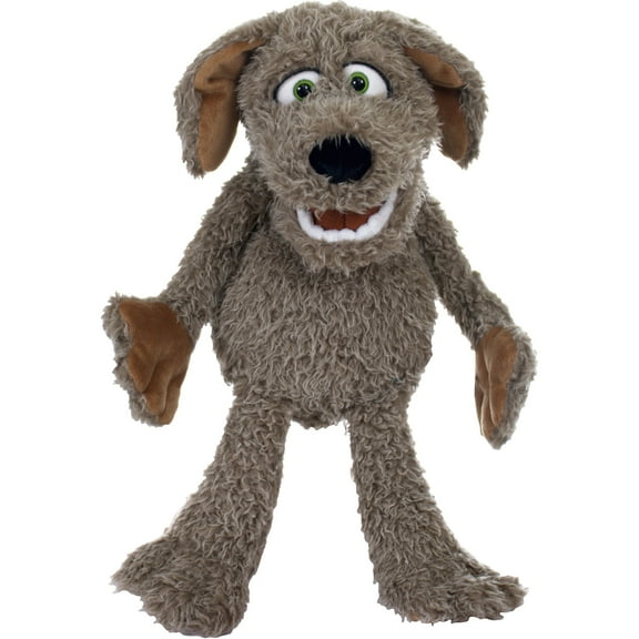 Living Puppets: Lexi The Brown Dog - 19" Plush Hand Puppet, Handmade Pal, Moving Mouth, Soft Animal Companion Character, Play & Develop Toy, Kids 3+