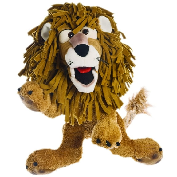 Living Puppets: Murray The Lion - 17" Plush Hand Puppet, Handmade Pal, Moving Mouth, Soft Animal Companion Character, Play & Develop Toy, Kids 3+