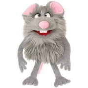 Living Puppets Zig The Grey Friendly Monster - 14 Plush Hand Puppet, Handmade, Moving Mouth, Soft Companion Character, Play & Develop Toy, Kids 3+