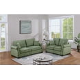 thumbnail image 1 of Modern Simple Corduroy 2-Piece Sofa Set 77"x34"x35H for Living Room with Pillows, 1 of 10