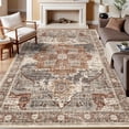 thumbnail image 1 of Living Room 7x9 Area Rug - Washable Area Rugs with Non Slip Backing Stain Resistant Carpet for Bedroom Vintage Rugs Indoor Ultra-Thin Carpets Home Decor Decoration Mat 7x9 Brick, 1 of 16