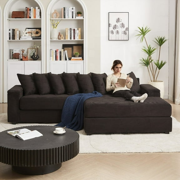 Living Room Apartment Bedroom Sofa - Versatile Design & Armrest Storage Space