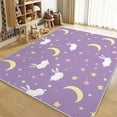 Living Room Area Rugs, Cartoon Animal Rabbit Printed Decorate Rug