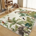thumbnail image 1 of Living Room Area Rugs, Retro Animal Giraffe Printed Decorate Rug, White Carpet Washable Short Pile Rugs For Bedroom Dining Room, Soft Non-Slip Rectangle Rug, 1 of 7