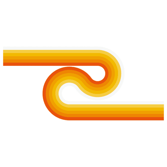 Living Room Art 20" x 42" Yellow And Orange Gradient Colored Stripes Flow Wall Décor Colorful Lines Design Home Kids Bedroom Classic Retro Rainbow Track Vinyl Wall Decal