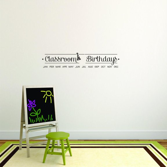 Living Room Art Classroom Birthdays 10x40"
