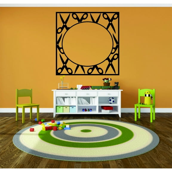 Living Room Art Classroom Tools Frame Scissors School 16x16"