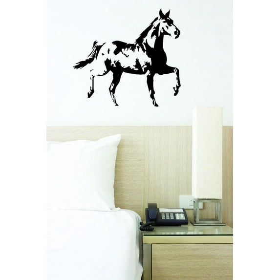 Custom Wall Decal Sticker : Galloping Running Horse 16x24"