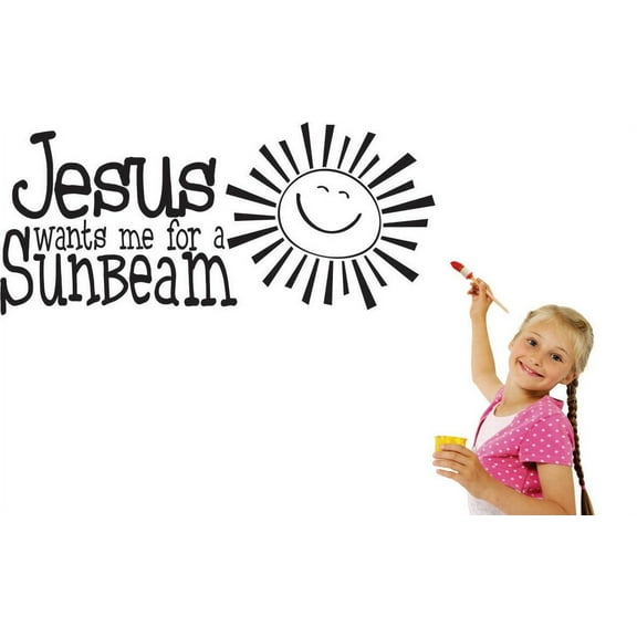 Living Room Art Jesus Wants Me For A Sun Beam Inspirational Life Quote Bible God 12x18"