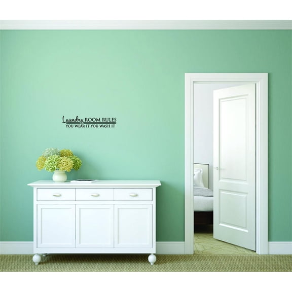 Living Room Art Laundry Room Rules You Wear Sign Housekeeping Cleaning 12 Inches X 30 Inches