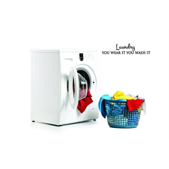 Living Room Art Laundry You Wear It You Sign Housekeeping Cleaning 10 Inches X 40 Inches