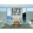 thumbnail image 1 of Living Room Art Life Is Better At The Lake Vacation Fun Quote Relax 16x24 Inches, 1 of 1