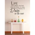 thumbnail image 1 of Living Room Art Life Isnt About Waiting For The Storm To Pass... Its Learning To Dance In The Rain Quote 16x16", 1 of 1