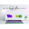 thumbnail image 1 of Living Room Art Live Well Laugh Often Love Much Quote 20x30", 1 of 1