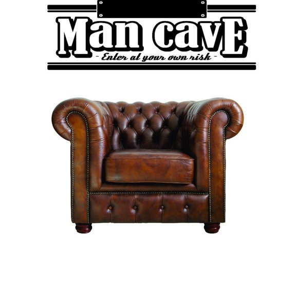 Living Room Art Man Cave. Enter At Your Own Risk Warning Beware Sign 12x18"