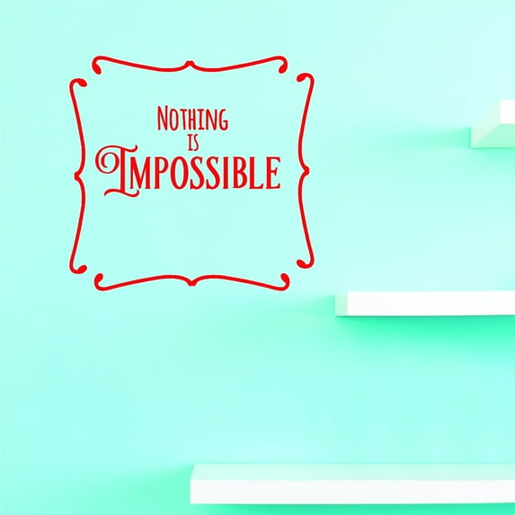 Living Room Art Nothing Is Impossible 10 X 20 Inches