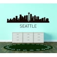 thumbnail image 1 of Living Room Art Seattle United States Major City Geographical Map Landmark 15x45, 1 of 1