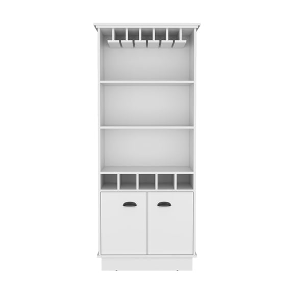 Living Room Bar Cabinet / Glassware Display and Concealed Storage