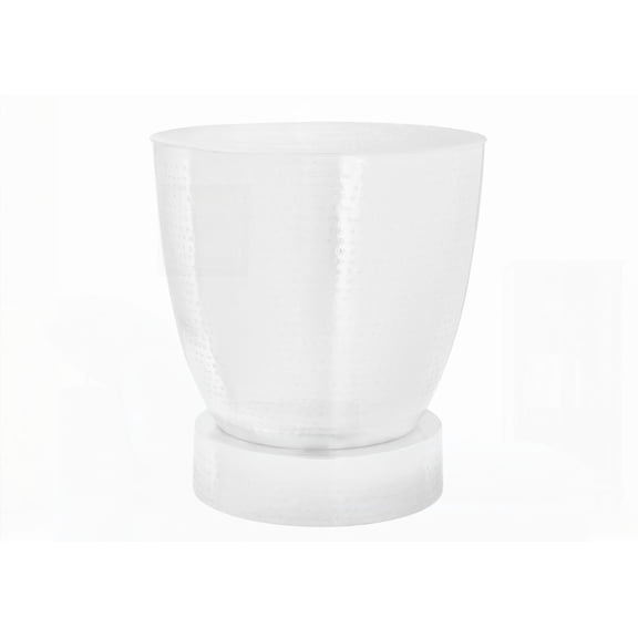 Living Room/Bedroom Accent Table, 20" x 20" x 22", White Metal, Contemporary Design