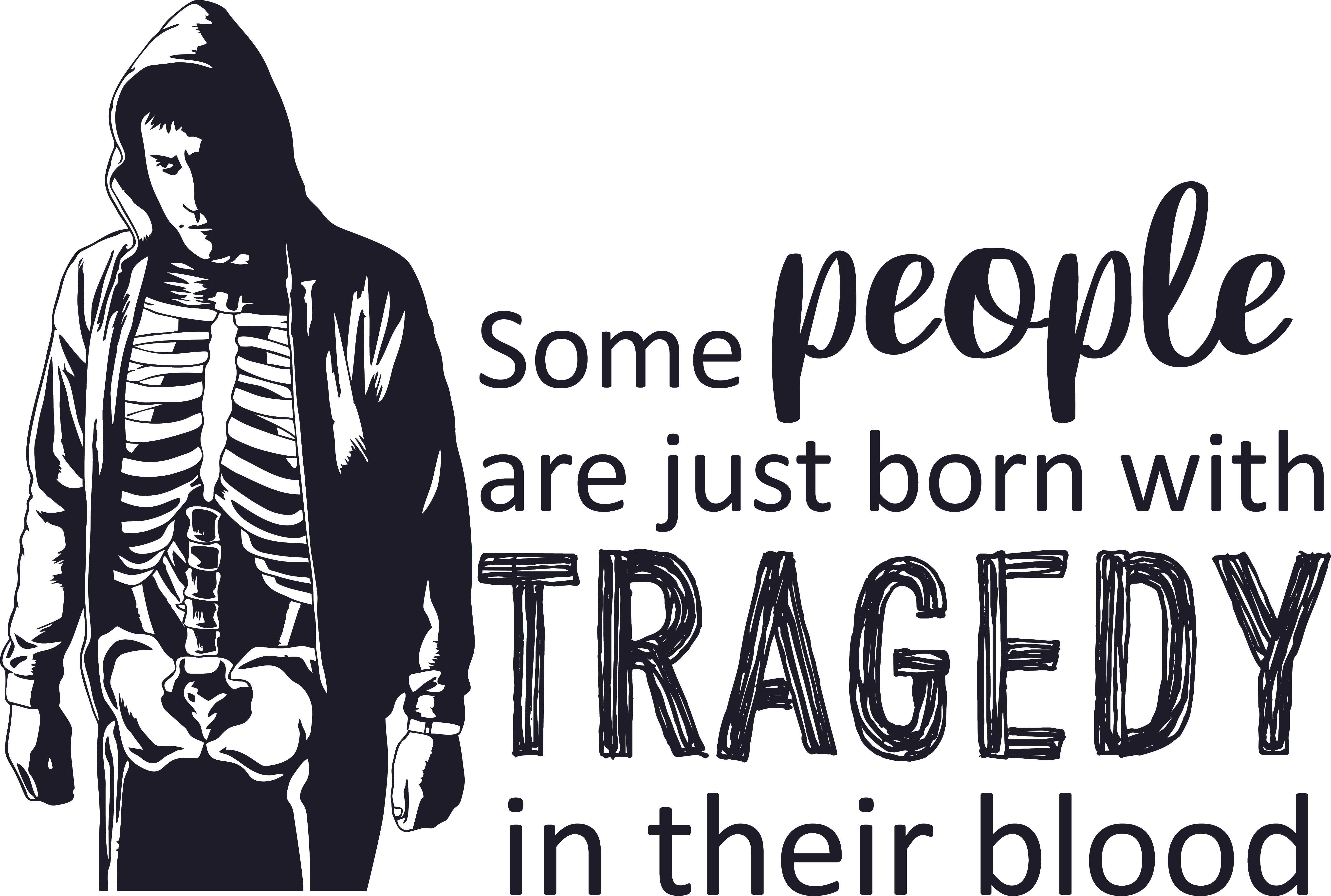 Living Room Bedroom Donnie Darko Sci-Fi Thriller Movie Quotes Wall Decal -  Some People Are Just Born With Tragedy In Their Blood | 13\, image size:5396x3634