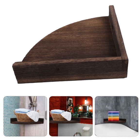 CATIEBYE Floating Shelf Coffee With Support Heavy Load 1Set 11.99X8.65X1.97in