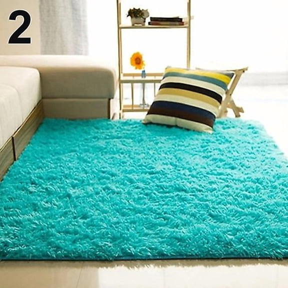 Living Room Bedroom Home Soft Shaggy Fluffy Area Rug Carpet Floor Mat