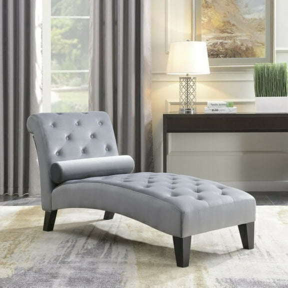 Living Room Button Tufted Chaise Lounge Sofa Leisure Chair Couch