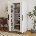 thumbnail image 1 of Living Room Cabinets 62.99in Kitchen Pantry Cabinet, White Freestanding Buffet Cupboards Sideboard with Doors & Shelves, Kitchen Pantry Storage Cabinet for Kitchen, Living Room and Dinning Room,Wood, 1 of 13
