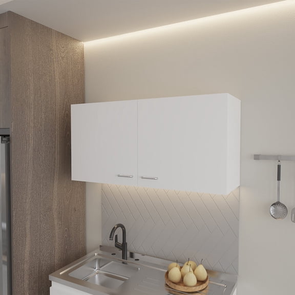 Living Room Cabinets, Wall Cabinet Fairwood, Kitchen, White, White Wooden Cabinets,Engineered Wood Metal Cabinets, Furniture Primary Living Space Cabinets Wall Cabinet Fairwood, Kitchen, White