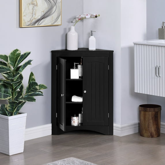 Living Room Cabinets sideboard cabinet,corner cabinet,Bathroom Floor Corner Cabinet with Doors and Shelves, Kitchen, Living Room,Free Standing Storage Cabinet for Bathroom,Primary Living Space Cabine
