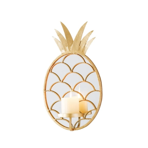 Living Room Candlestick Wall Decoration Light Luxury Iron Pineapple Candle Holder
