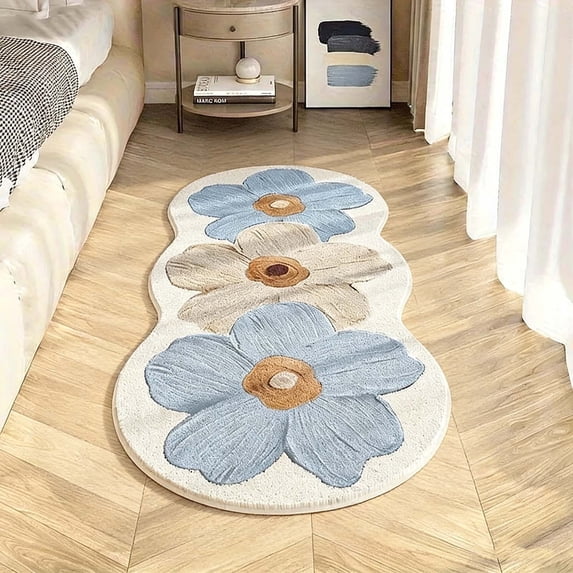 Living Room Carpet Runner Rug with Super Soft Polyester, Non-Slip Bottom, Easy to Clean for Bedroom and Home Office