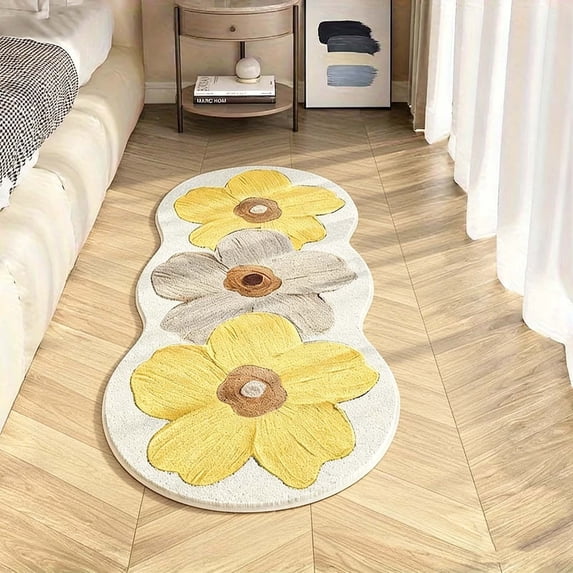 Living Room Carpet Runner Rug with Super Soft Polyester, Non-Slip Bottom, Easy to Clean for Bedroom and Home Office