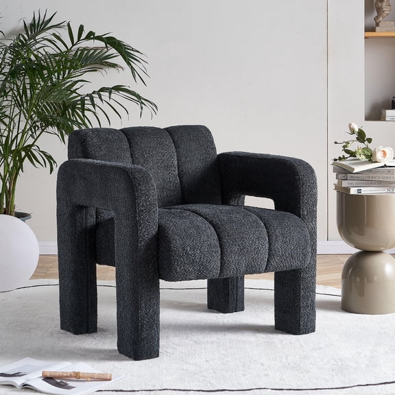 Living Room Chairs, 31.10" Wide Boucle Upholstered Accent Chair, Accent Chairs, Comfortable Chairs,