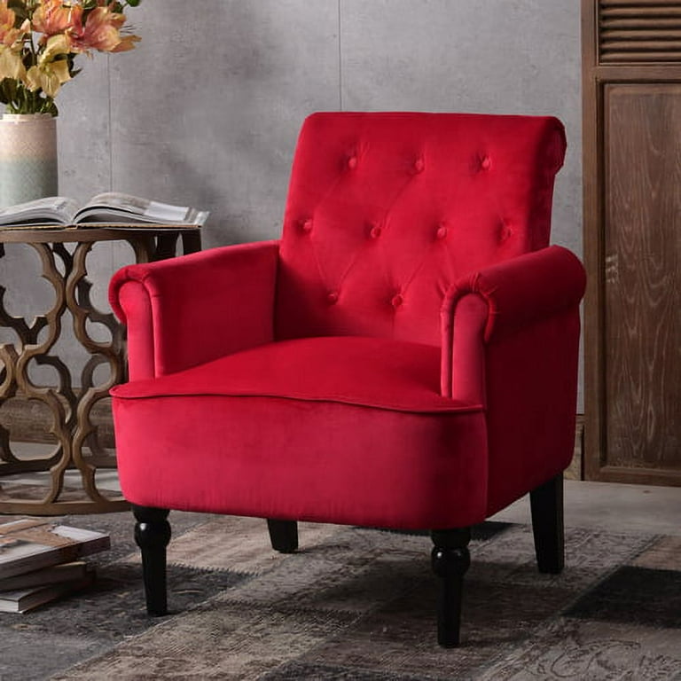 Burgundy velvet chair outlet