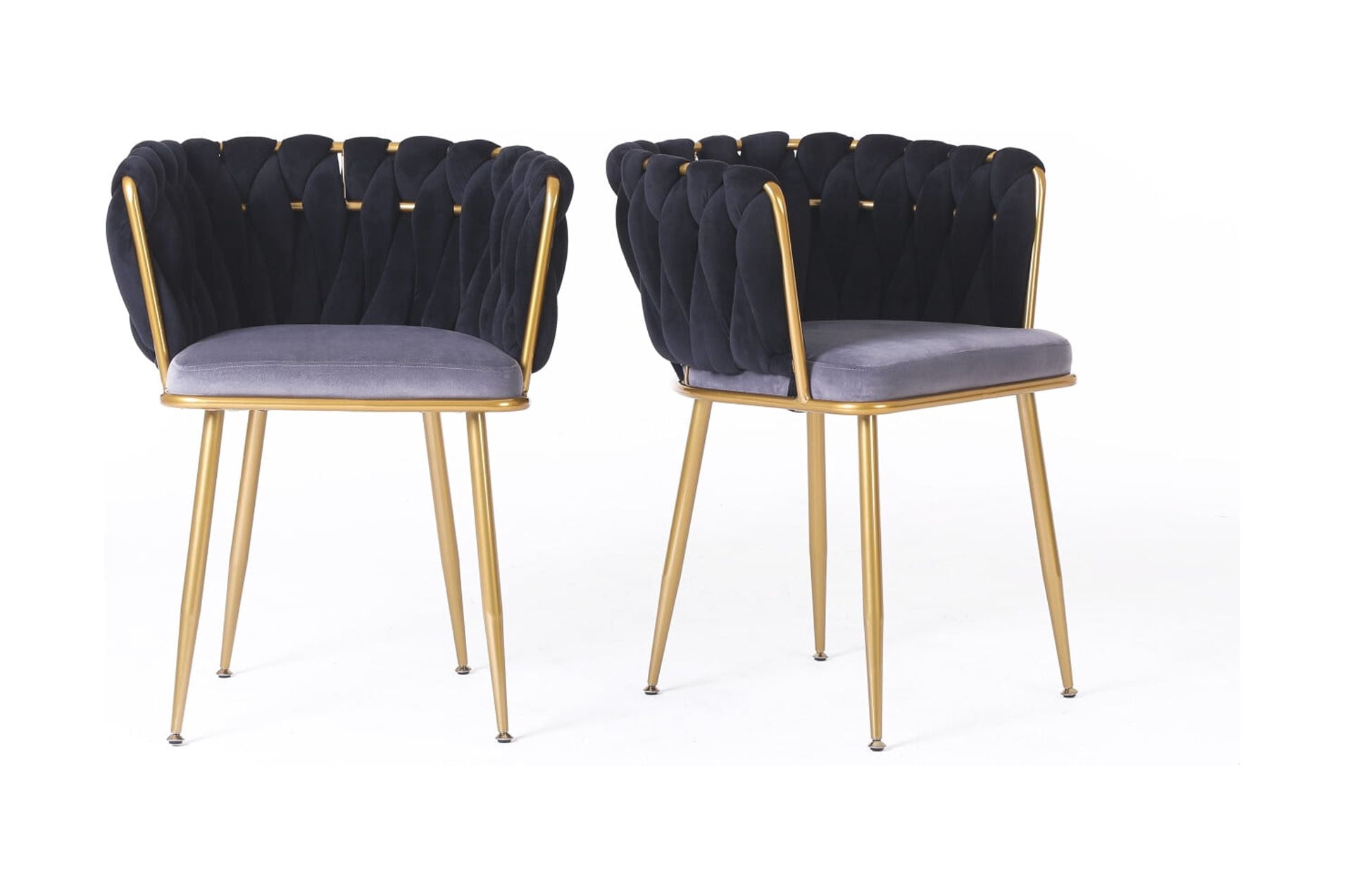 Living Room Chairs set of 2,Velvet Makeup Vanity Chair with Back Arm ...