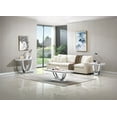 thumbnail image 1 of Living Room Coffee Table Set of 3, Modern Marble Coffee Table, End Side Table and Console Table, 3-Piece Living Room Table Set with Stainless Steel Base for Living Room,Home Office, 1 of 8