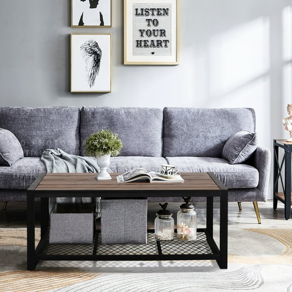 Living Room Console Coffee Table In Natural Recycled Wood Style, Industrial Solid Composition, 44 In. Depth, 23 Width, 18 Height, 27.8 Lb Room's Reclaimed Desk, Style Holder, 43.1 23.27 18.5 27.92