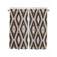 thumbnail image 1 of Living Room Curtains 72 Inches length, Brown Aztecs Window Treatment Curtain Drapes, Abstract Southwest Geometric Vintage Tribal Light Filtering Drapes for Bedroom Laundry Room, 52"x72", 2 Panels, 1 of 7