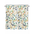 thumbnail image 1 of Living Room Curtains 72 Inches length, Colorful Leaf Window Treatment Curtain Drapes, Spring Vintage Botanical Summer Light Filtering Drapes for Bedroom Laundry Room, 52"x72", 2 Panels, 1 of 7