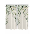 thumbnail image 1 of Living Room Curtains 72 Inches length, Eucalyptus Leaf Window Treatment Curtain Drapes, Watercolor Green Plant Vintage Country Light Filtering Drapes for Bedroom Laundry Room, 52"x72", 2 Panels, 1 of 7