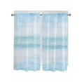 thumbnail image 1 of Living Room Curtains 72 Inches length, Gradient Aqua Blue Window Treatment Curtain Drapes, Modern Rustic Minimalist Pastel Solid Light Filtering Drapes for Bedroom Laundry Room, 52"x72", 2 Panels, 1 of 7