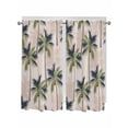 thumbnail image 1 of Living Room Curtains 72 Inches length, Palm Tree Window Treatment Curtain Drapes, Tropical Coconut Botanical Summer Seaside Light Filtering Drapes for Bedroom Laundry Room, 52"x72", 2 Panels, 1 of 7