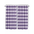 thumbnail image 1 of Living Room Curtains 72 Inches length, Purple Checkered Window Treatment Curtain Drapes, Farmhouse Buffalo Plaid Light Filtering Drapes for Bedroom Laundry Room, 52"x72", 2 Panels, 1 of 7