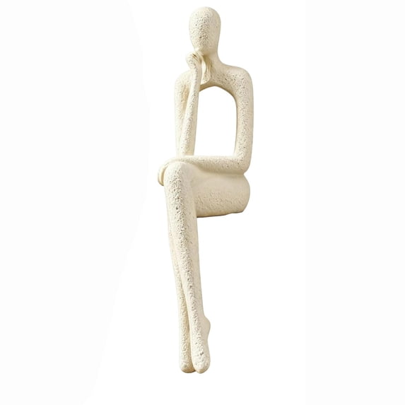 Living Room Decor Abstract Sitting Figurine Modern Living Room Decor for Home and Office Housewarming Gift Beige Minimalist Home Decor