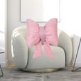 thumbnail image 1 of 16x12.2inch Living Room Decor, Bowknot Ribbon Headrest Linen Breathable And Comfortable Pillow, Home Decor, 1 of 5