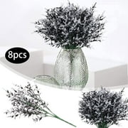 Living Room Decor Ferns for Outdoor Planter Large Online Shopping Flowers Flowers Lavender 8Bundle For Home Artificial Flowers curtain tiebacks